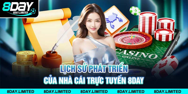 Lịch sử phát triển của nhà cái trực tuyến 8day