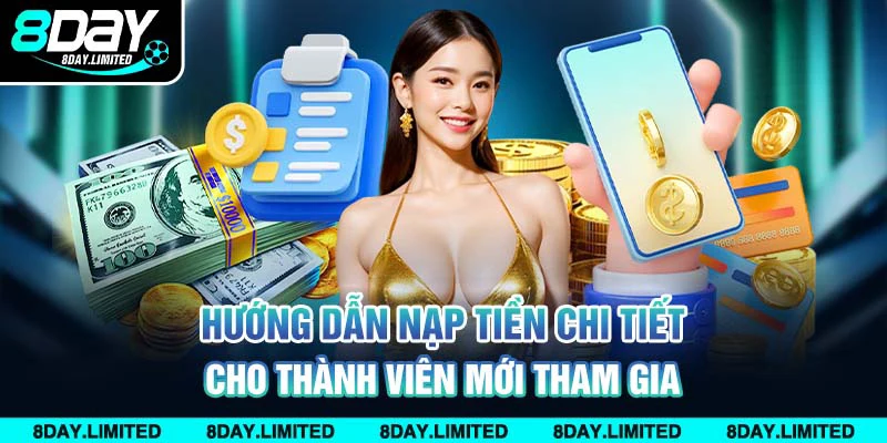 Hướng dẫn nạp tiền chi tiết cho thành viên mới tham gia