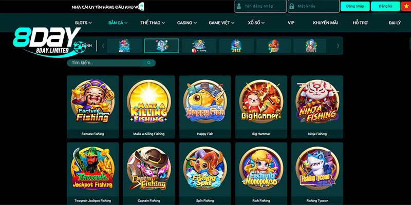 Giới thiệu về tựa game bắn cá thần tiên đắt khách nhất 8DAY